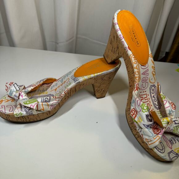 Coach Y2K Karen Graffiti Sandals Women’s Size 10B - Picture 6 of 12